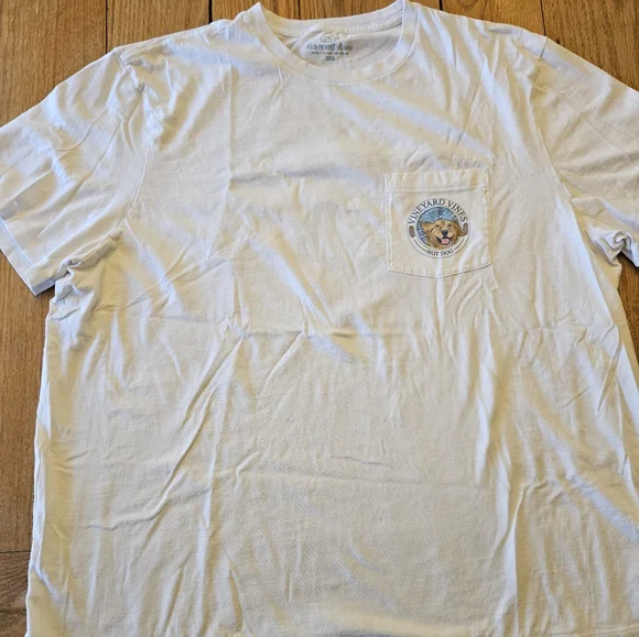 Vineyard Vines White Dog T-Shirt - Picture 4 of 6